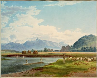 View of Kriváň from the Bela Bridge near Hrádek by Jakob Alt